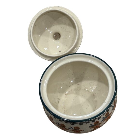 Folkcraft Gingerbread Lidded Sugar Candy Jar Tienshan - Picture 3 of 7